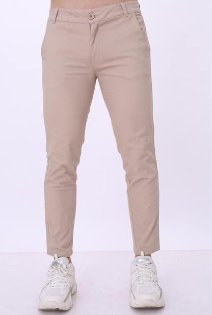 pantalón JERAOUS de drill strech Beige