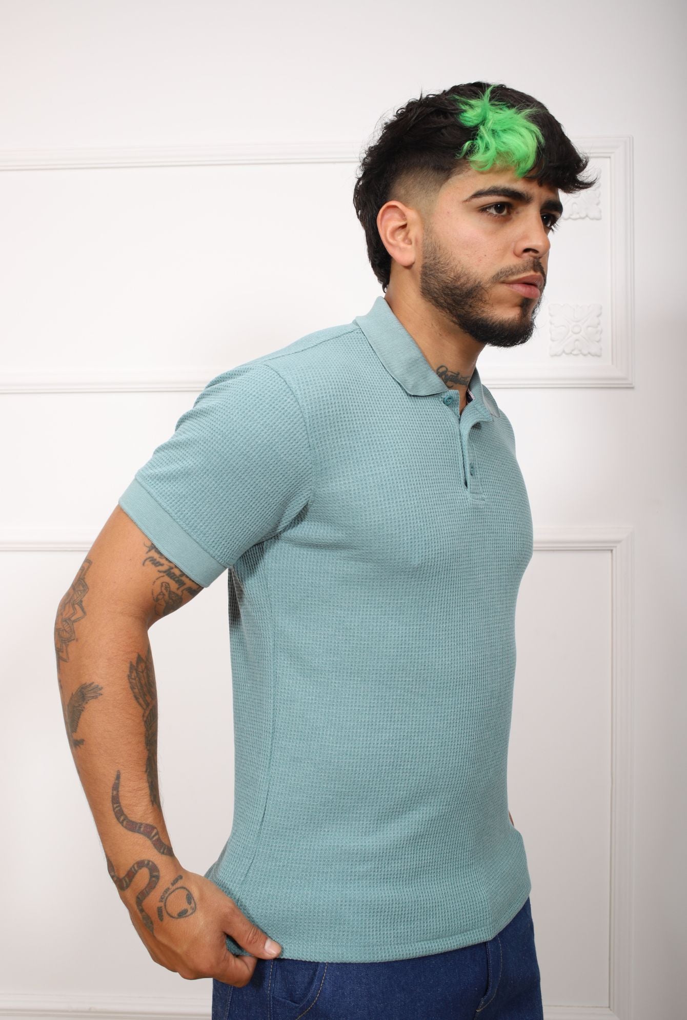 POLO C/CAMISA WAFER JERAOUS MANGA CORTA (copia)