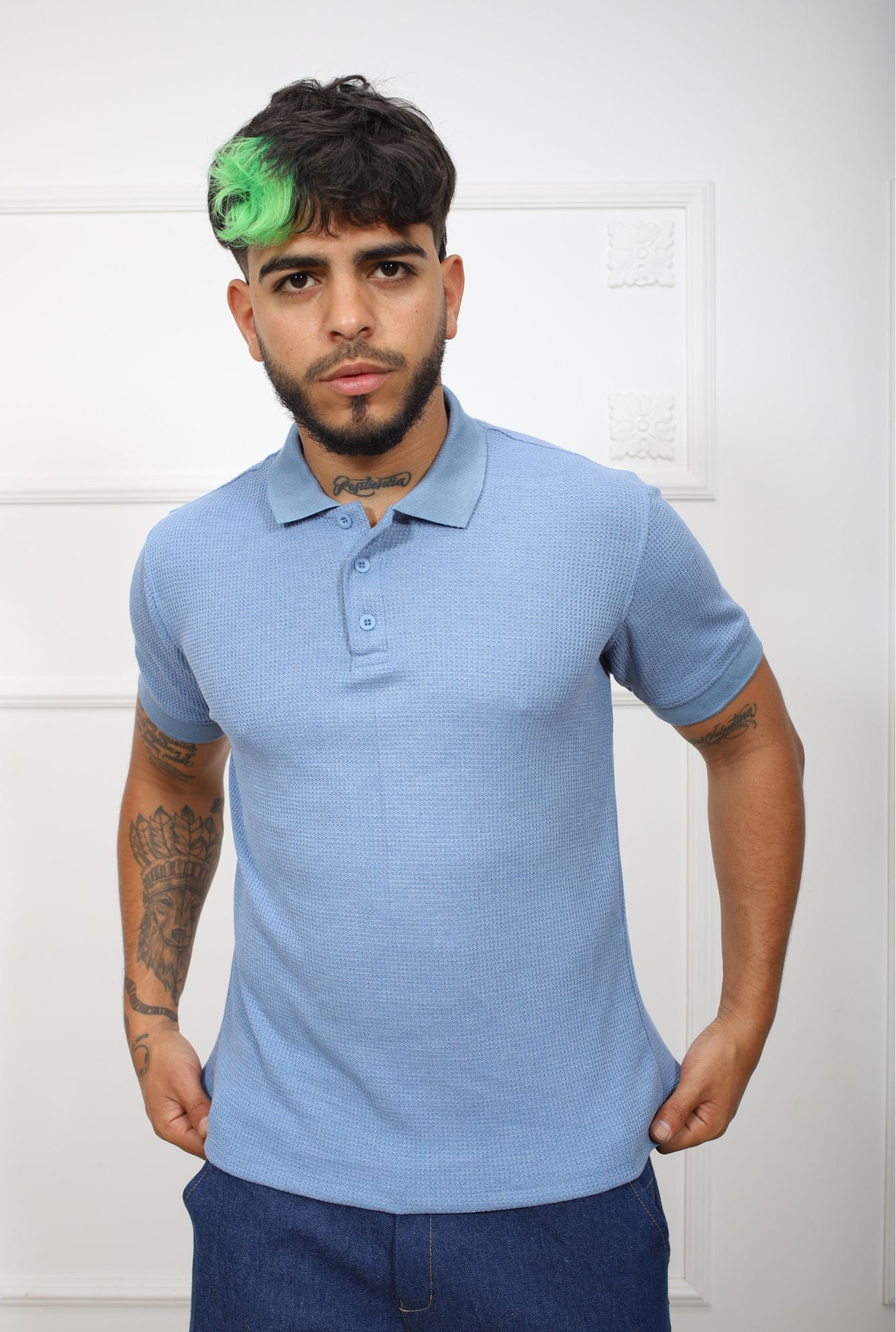 POLO C/CAMISA WAFER JERAOUS MANGA CORTA