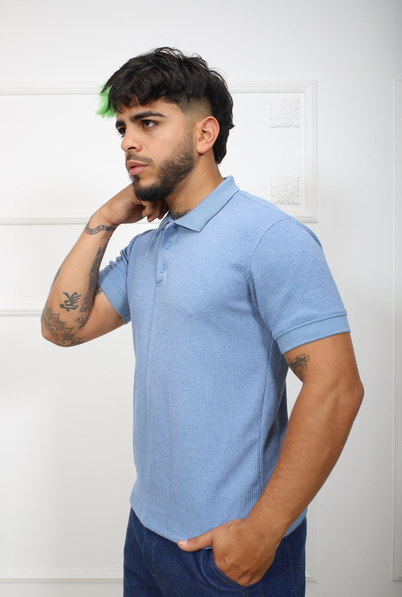 POLO C/CAMISA WAFER JERAOUS MANGA CORTA