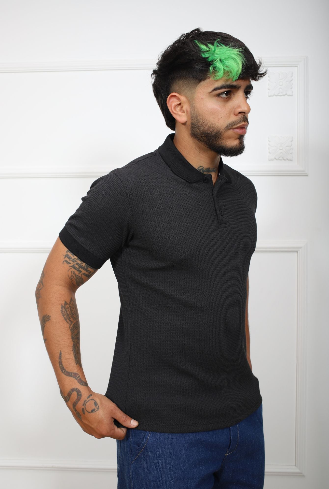 POLO C/CAMISA WAFER JERAOUS MANGA CORTA