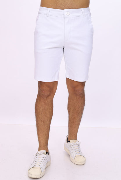 BERMUDA DRILL JERAOUS DE HOMBRE Blanco