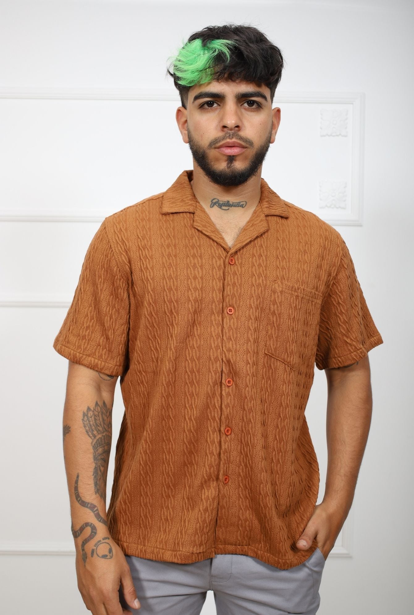 Camisa Yaquar JERAOUS Manga Corta