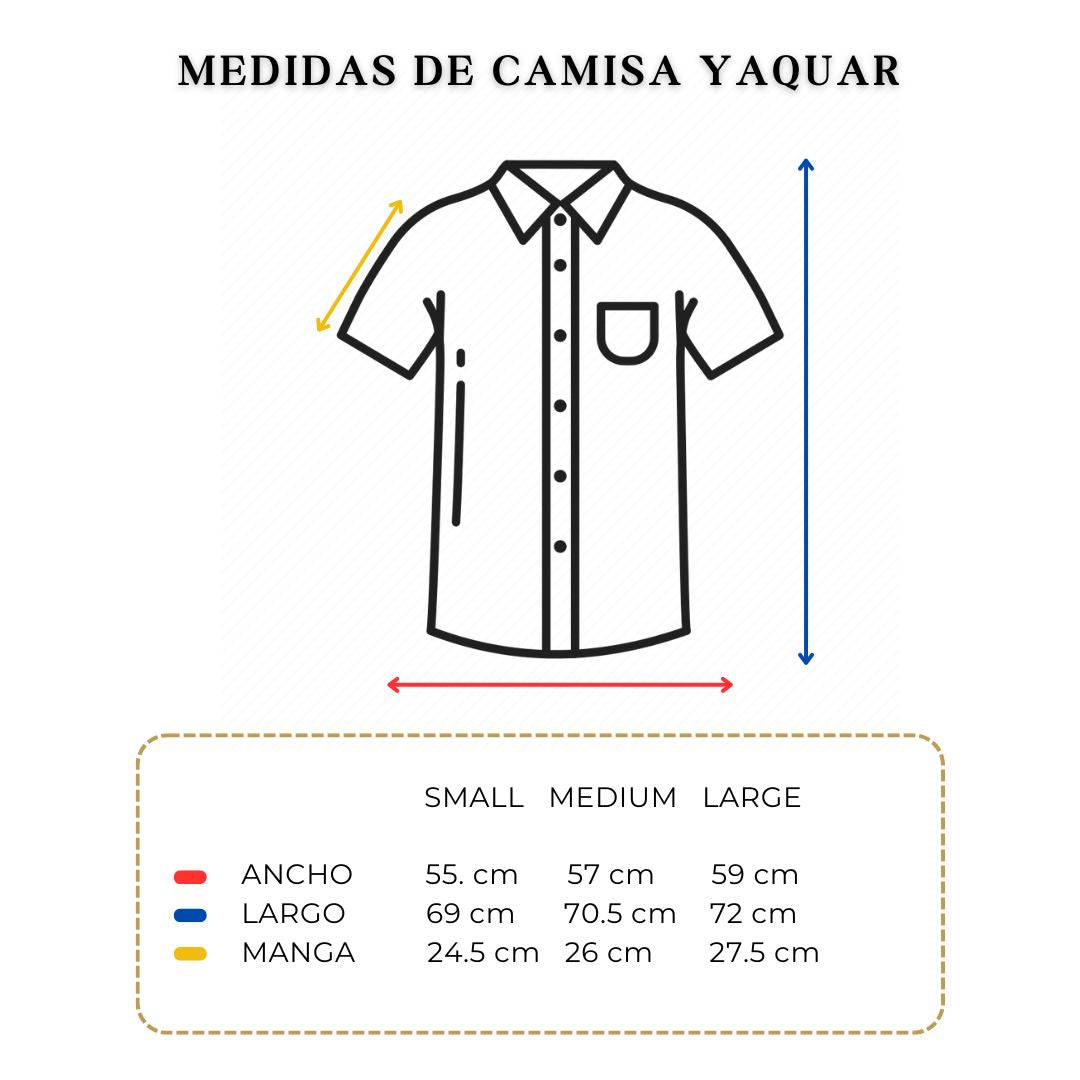 Camisa Yaquar JERAOUS Manga Corta