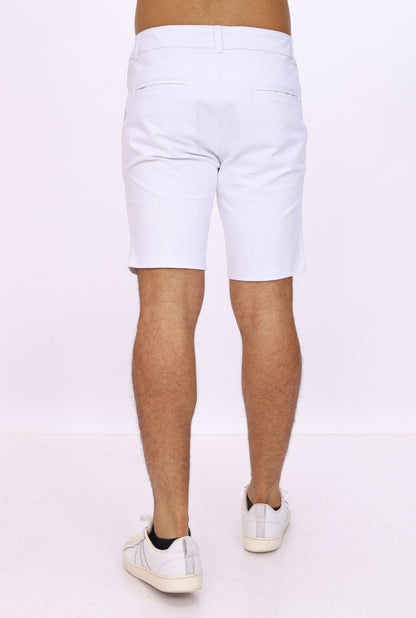 BERMUDA DRILL JERAOUS DE HOMBRE Blanco