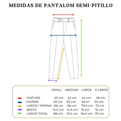 pantalón JERAOUS de drill strech Plata