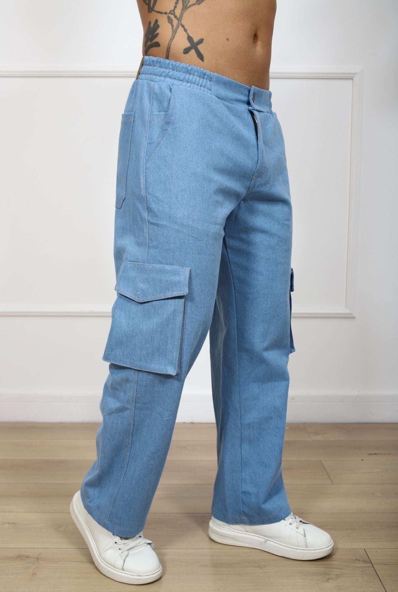 PANTALON JEANS CARGO JERAOUS BAGGY