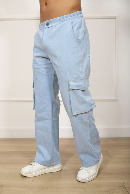 PANTALON JEANS CARGO JERAOUS BAGGY