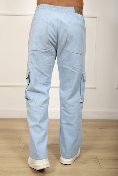 PANTALON JEANS CARGO JERAOUS BAGGY