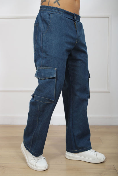 PANTALON JEANS CARGO JERAOUS BAGGY