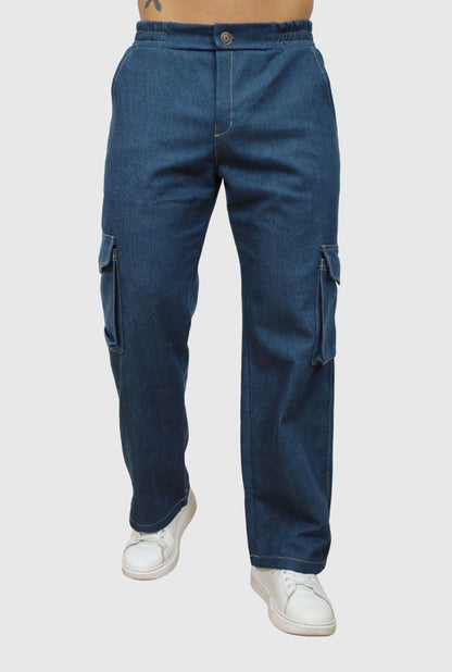 PANTALON JEANS CARGO JERAOUS BAGGY