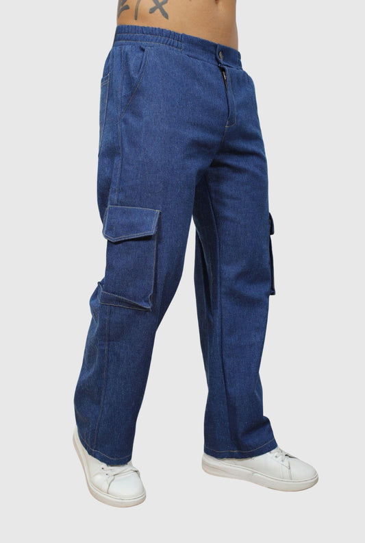 PANTALON JEANS CARGO JERAOUS BAGGY